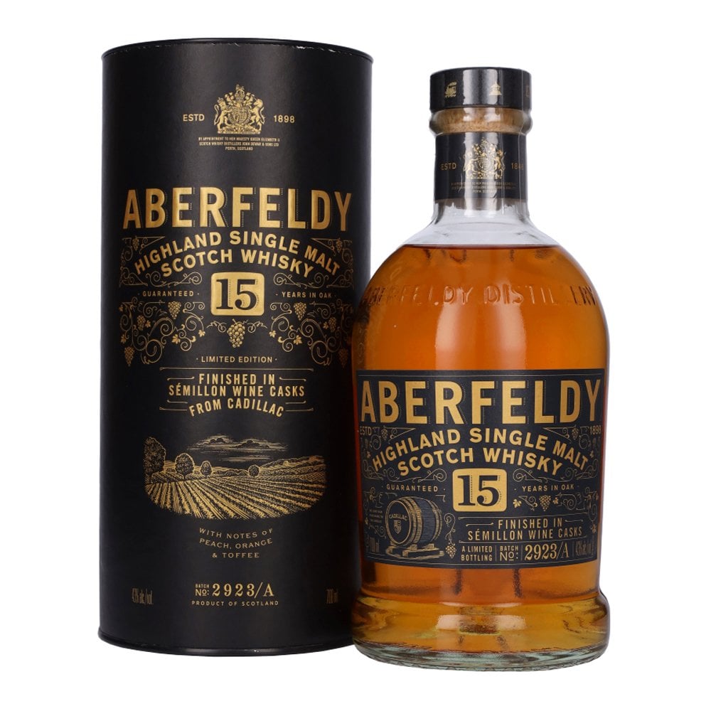 Aberfeldy 15 Year Old - Cadillac French Wine Cask