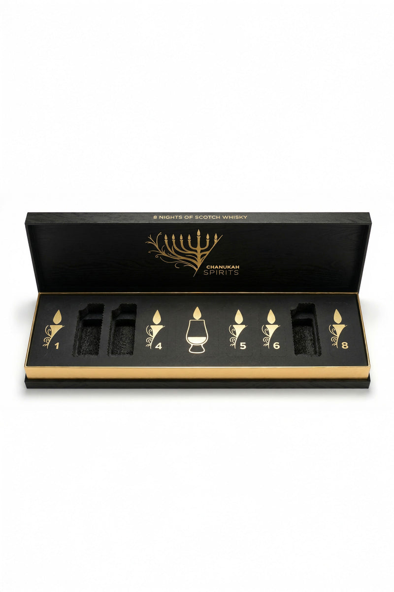 Chanukah Whisky Calendar 2025 - Glencairn Glass Included