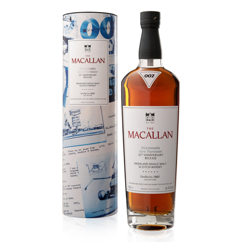 Macallan 18 Year Old - Diamonds Are Forever 55th Anniversary 007 Limited Edition 70cl